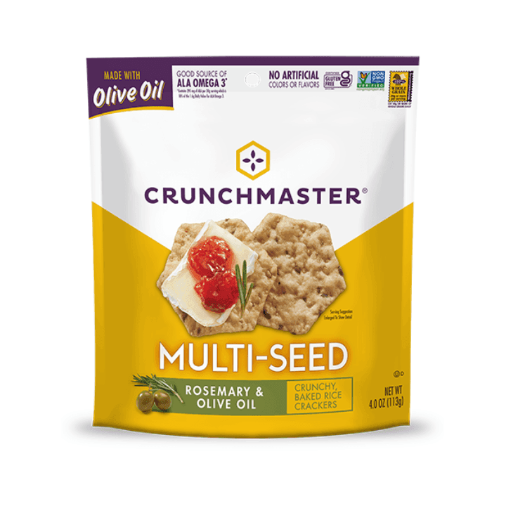 Crunchmaster - Multi-Seed Baked Crackers - Rosemary & Olive Oil