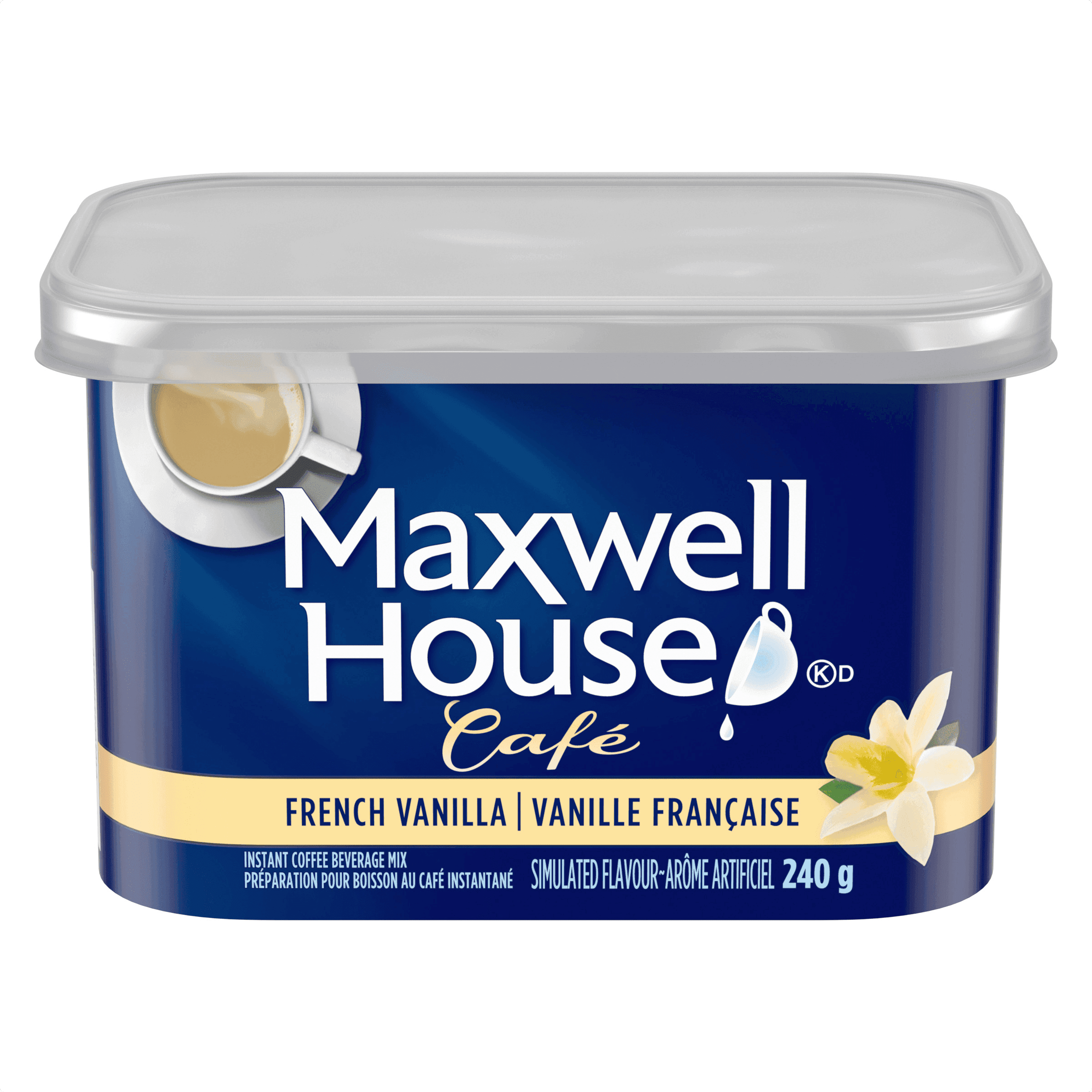 Maxwell House Cafe French Vanilla Flavoured Instant Coffee Beverage Mix