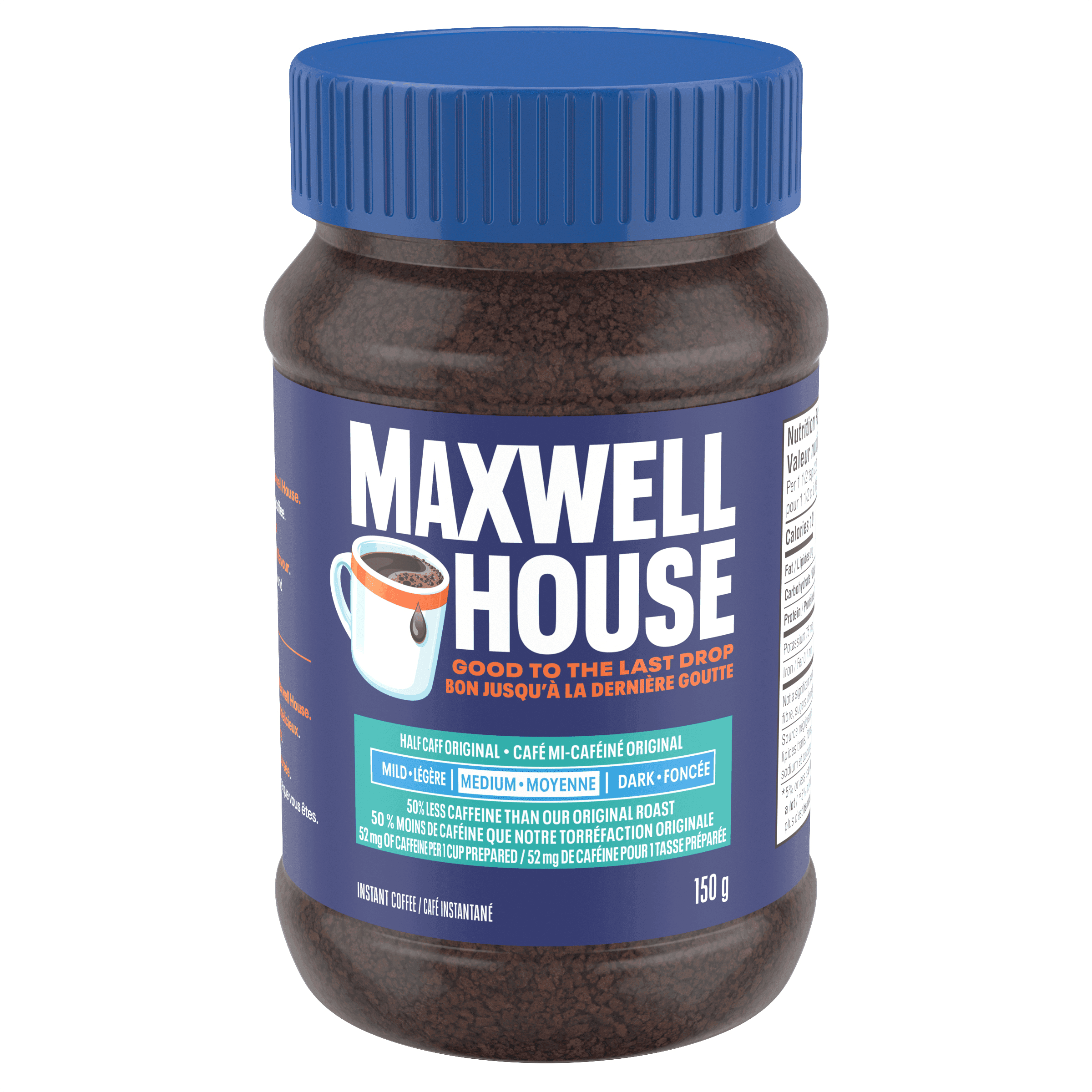 Maxwell House Half Caff Original Medium Roast Instant Coffee