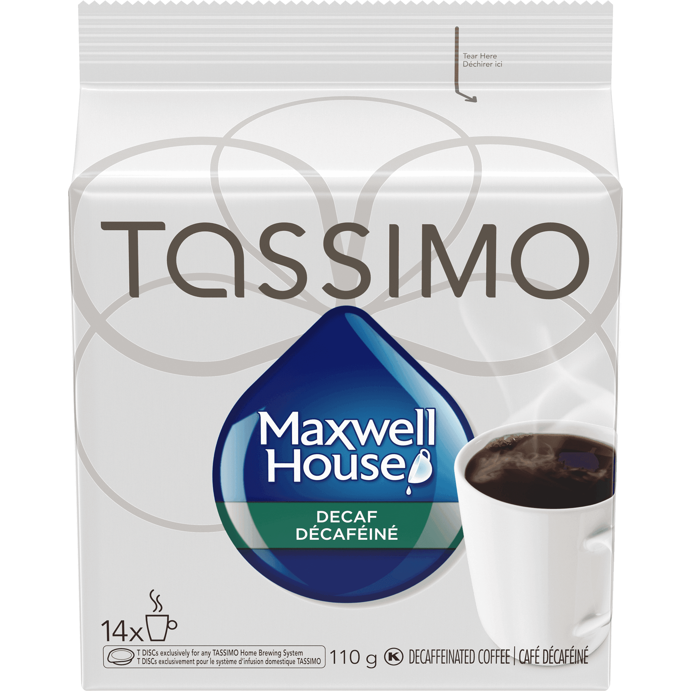 Maxwell House Decaf Coffee Single Serve T-Discs