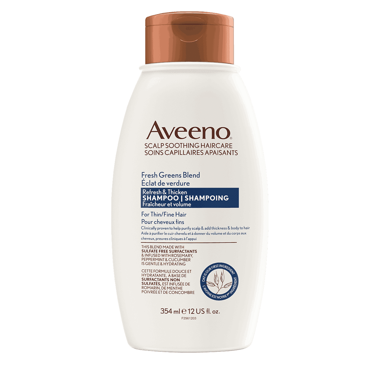 AVEENO® Scalp Soothing Fresh Greens Blend Refresh & Thicken Shampoo