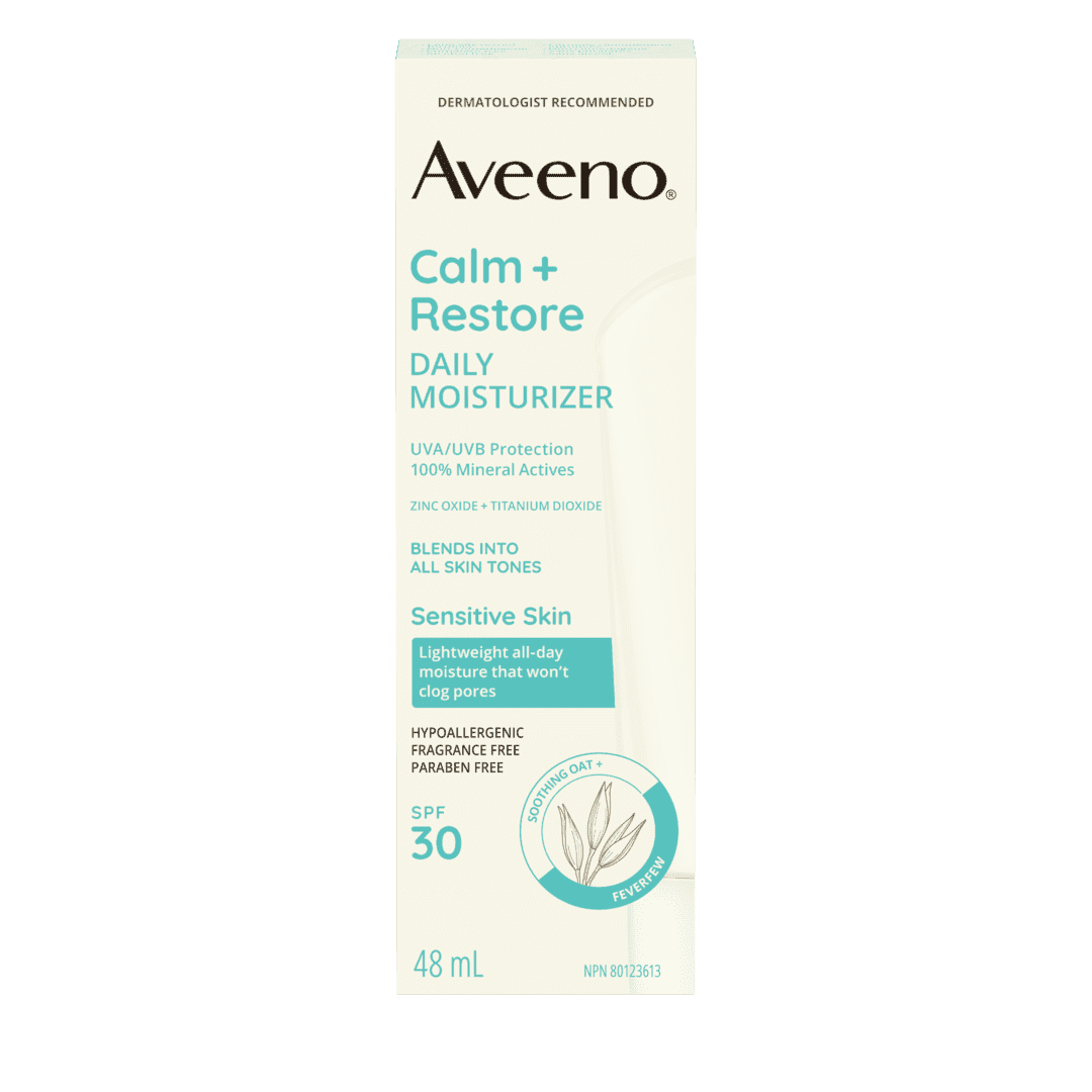 AVEENO Calm + Restore Face Moisturizer, Mineral SPF 30