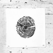 Nice Art People - Handprinted Tree Ring Prints