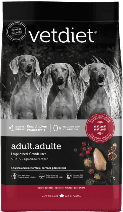 Vetdiet Adult Large Breed Dog Food: Chicken, Rice, Sweet Potato