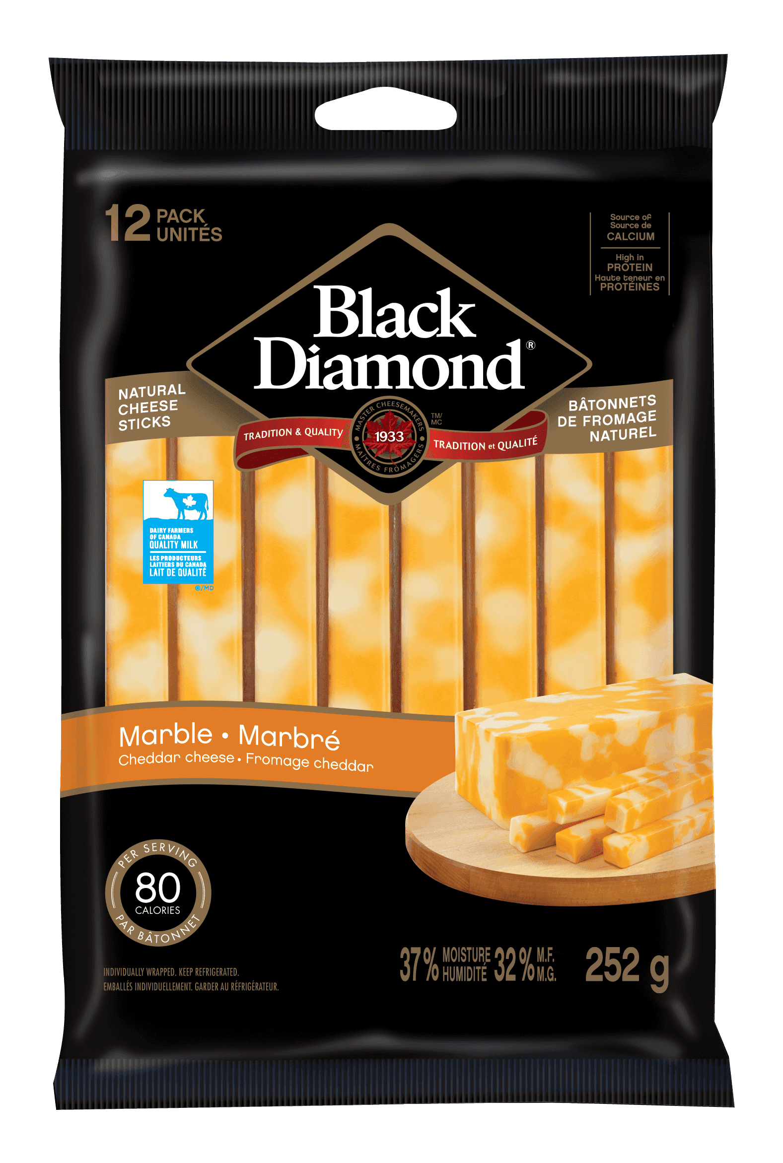 Black Diamond Marble Cheddar Sticks