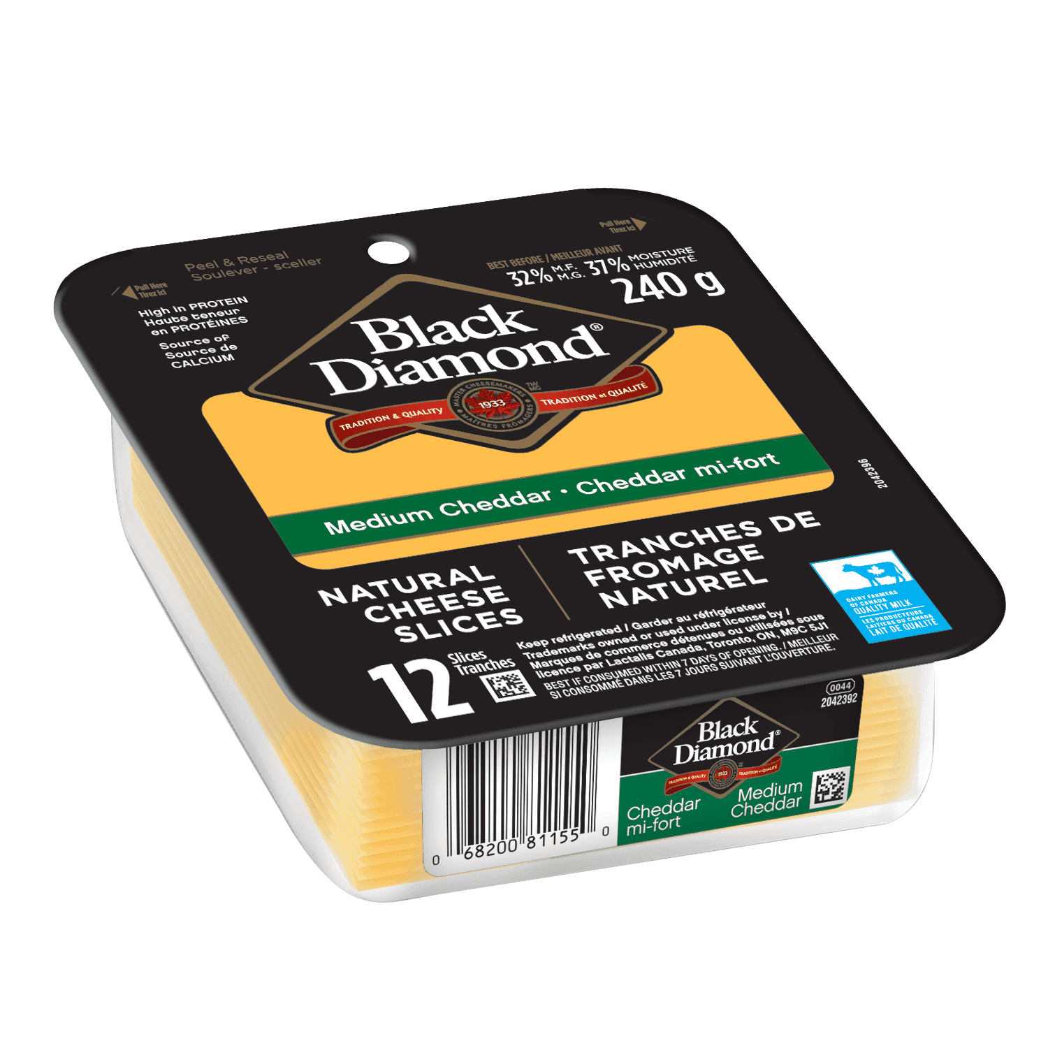 Black Diamond Medium Cheddar Slices