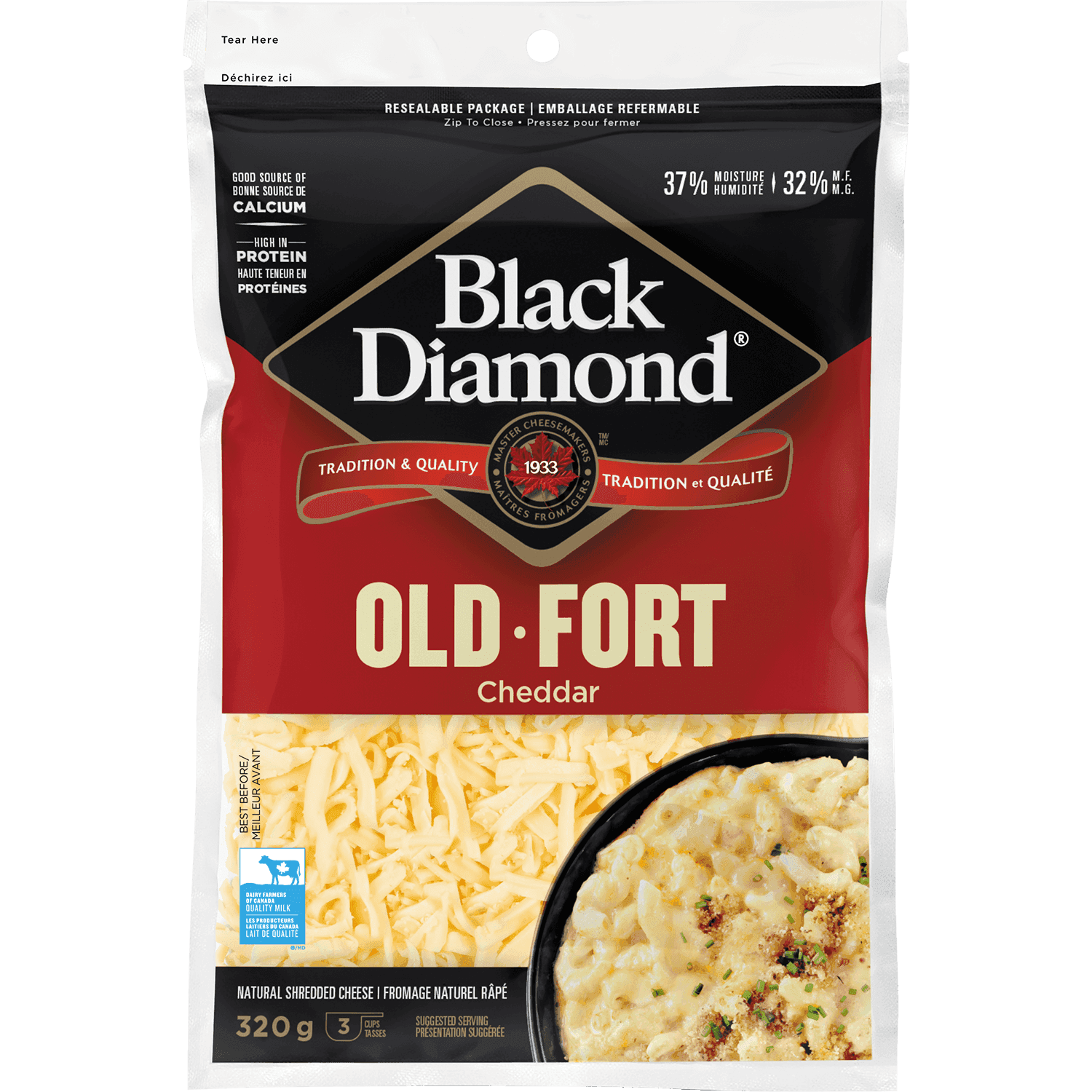 Black Diamond Old White Cheddar Shredded Cheese