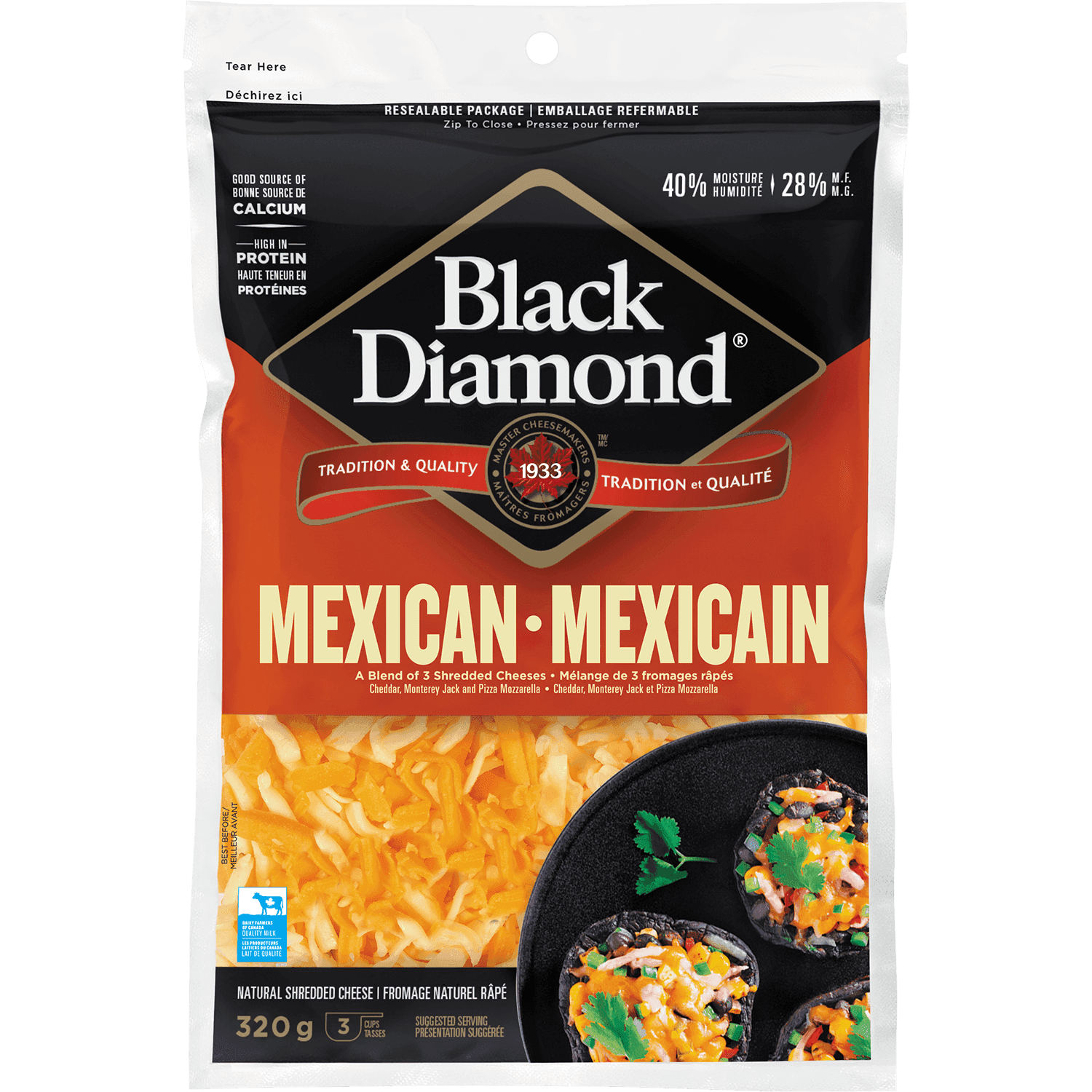 Black Diamond Mexican Shredded Cheese