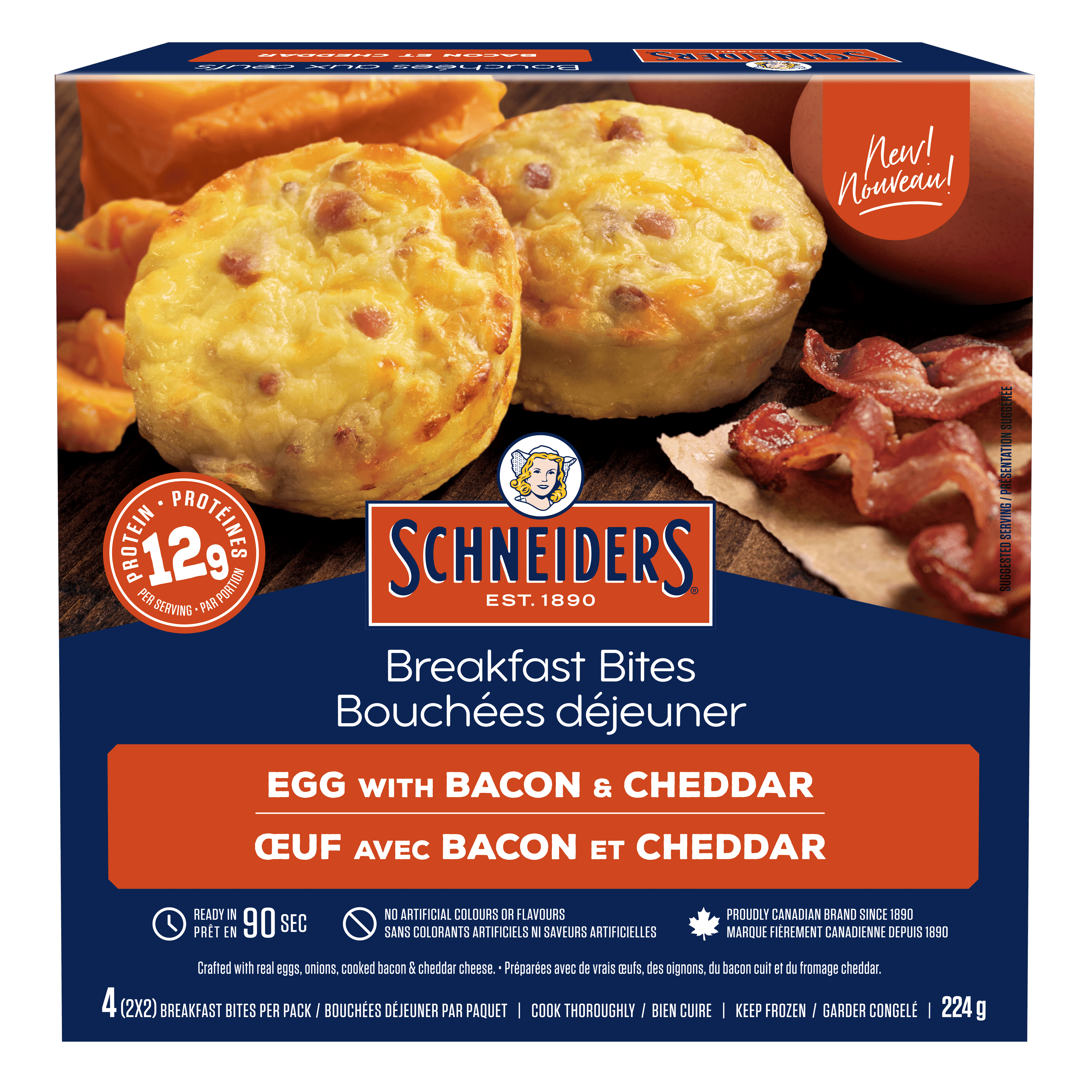 Schneiders Egg with Bacon & Cheddar Breakfast Bites