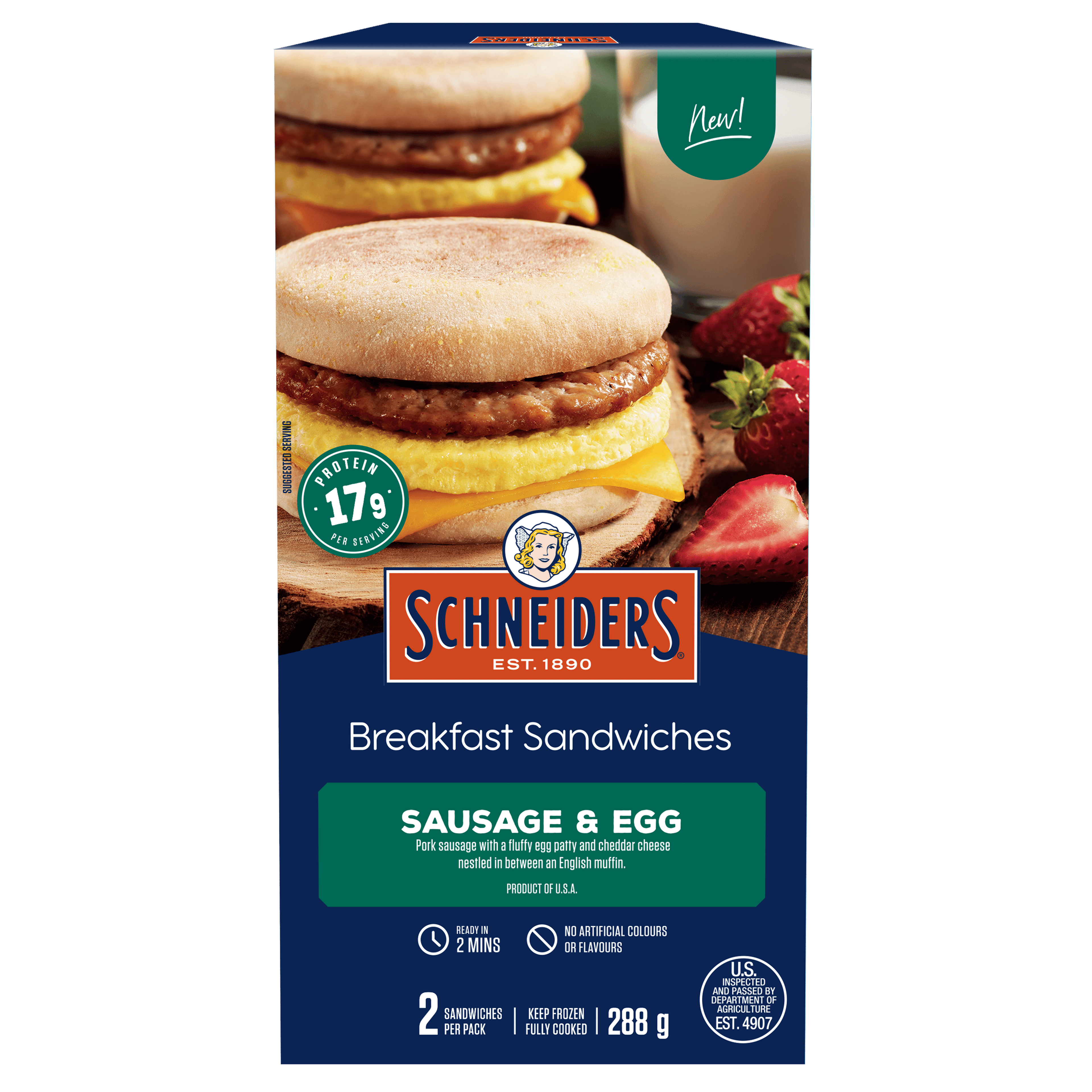 Schneiders Sausage & Egg Breakfast Sandwich