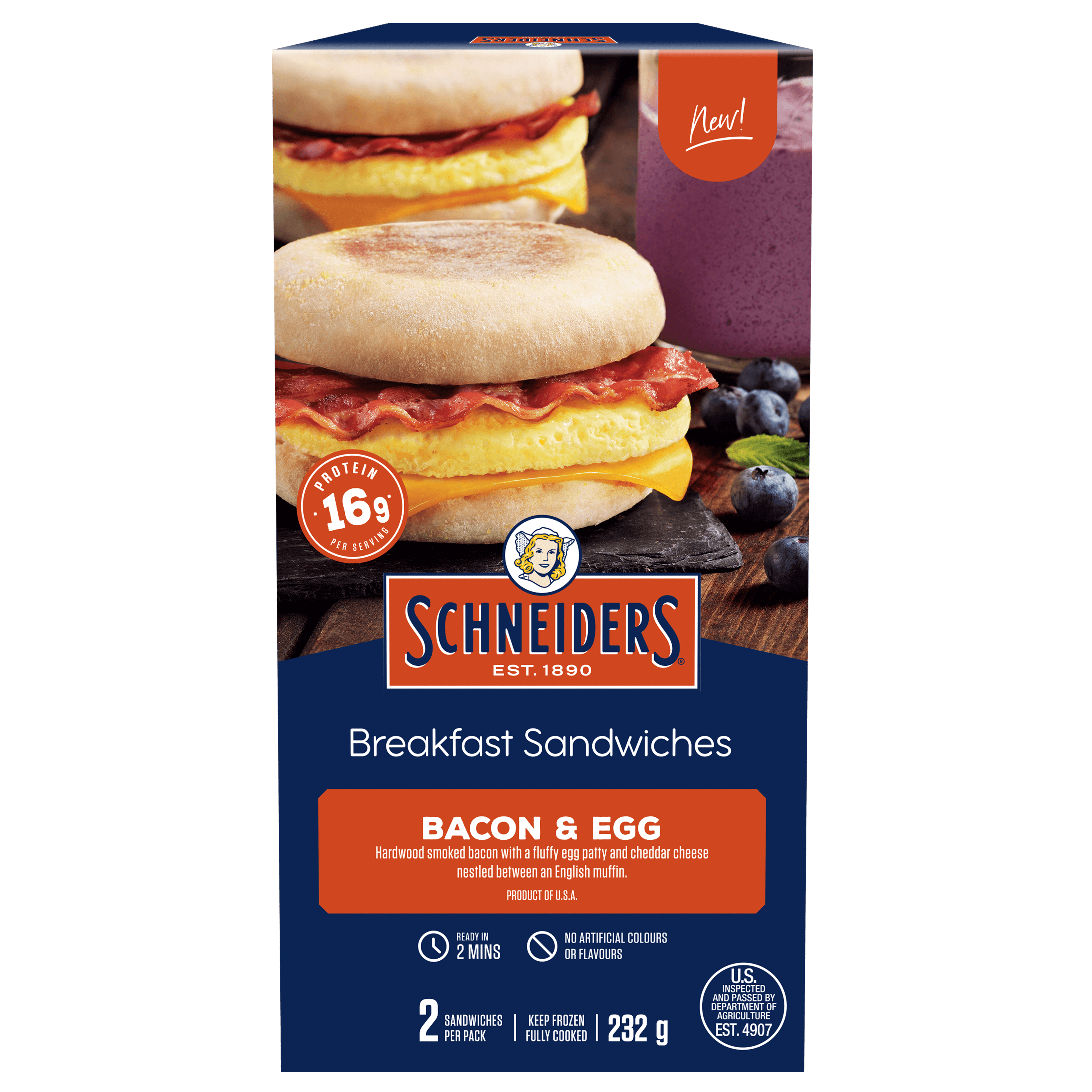 Schneiders Bacon & Egg Breakfast Sandwich