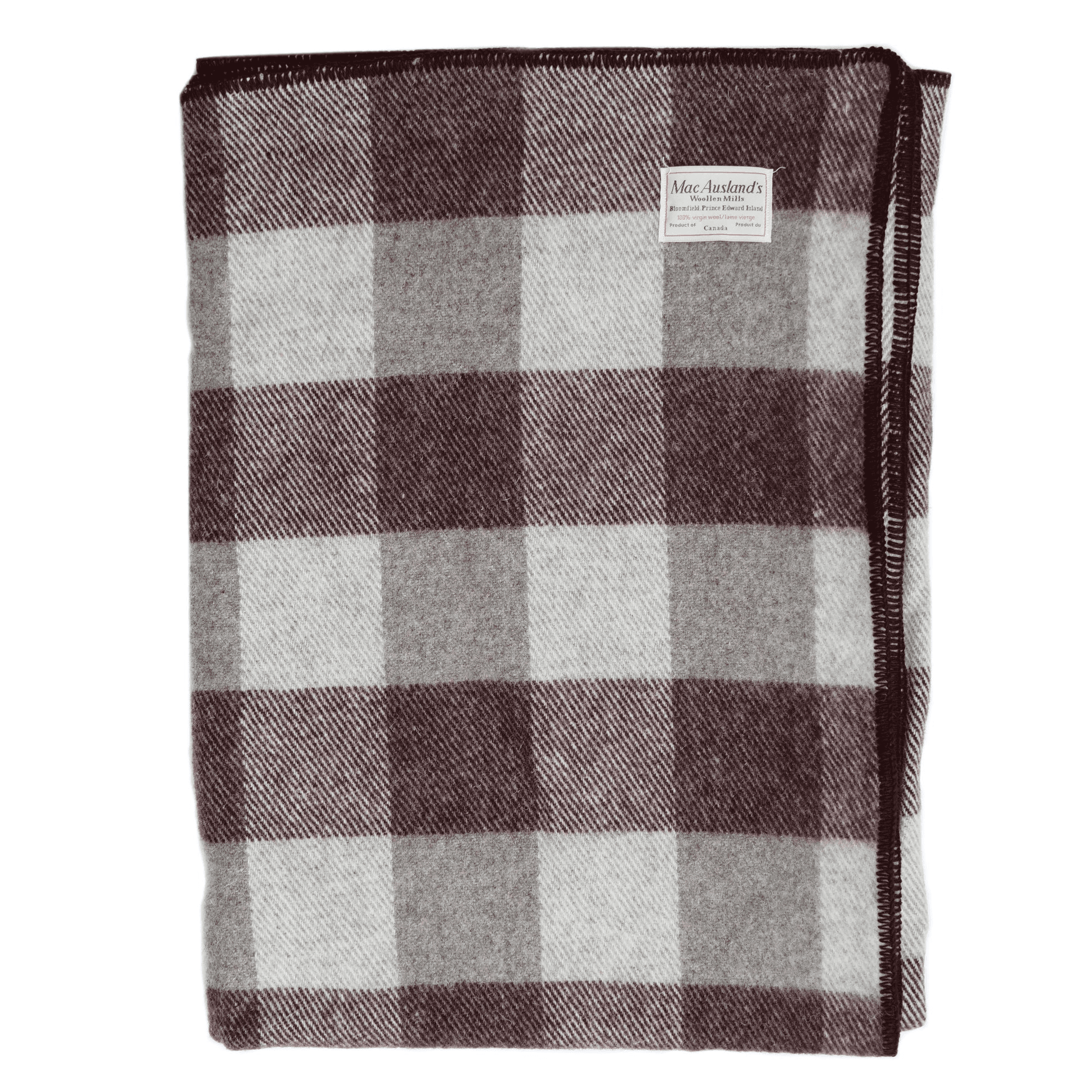 Checkered Brown Throw